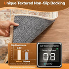 Veken Non Slip Cushioned Rug Pad Gripper, Felt and Silicone Backing, Carpet Liner for Hardwood Floors and Finishes, Under Area Rugs Anti Skid Mat, Keep Rugs Safe and in Place, 2 x 3 Ft 1/8 inch Thick