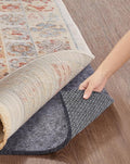 Veken Non Slip Cushioned Rug Pad Gripper 3 x 5 Ft, Felt and Silicone Backing, 1/4 inch Thick Carpet Liner for Hardwood Floors and Finishes, Under Area Rugs Anti Skid Mat, Keep Rugs Safe and in Place