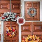 Haute Decor Adapt Adjustable Length Wreath Hanger 2 Pack (Bronze) Front or Back Door Decor Holders with Pads on The Back, Holds up to 10 lbs. Oil-Rubbed Bronze 2 Pack