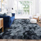 Rugs for Living Room 5x7, Soft Shaggy Modern Shag Area Rug for Bedroom, Upgrade Non-Slip Plush Fluffy Carpet for Kids Boys Girls Room Home Decor Aesthetic, Blue Grey