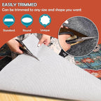 Waterproof Rug Pad, Thick 2x20 Ft Under Area Rug Carpet Pad, Non Slip Rug Pads for All Floors and Hardwood Floors Finishes, Keep Carpets in Place Soft and Prevent Rug from Wrinkling or Buckling